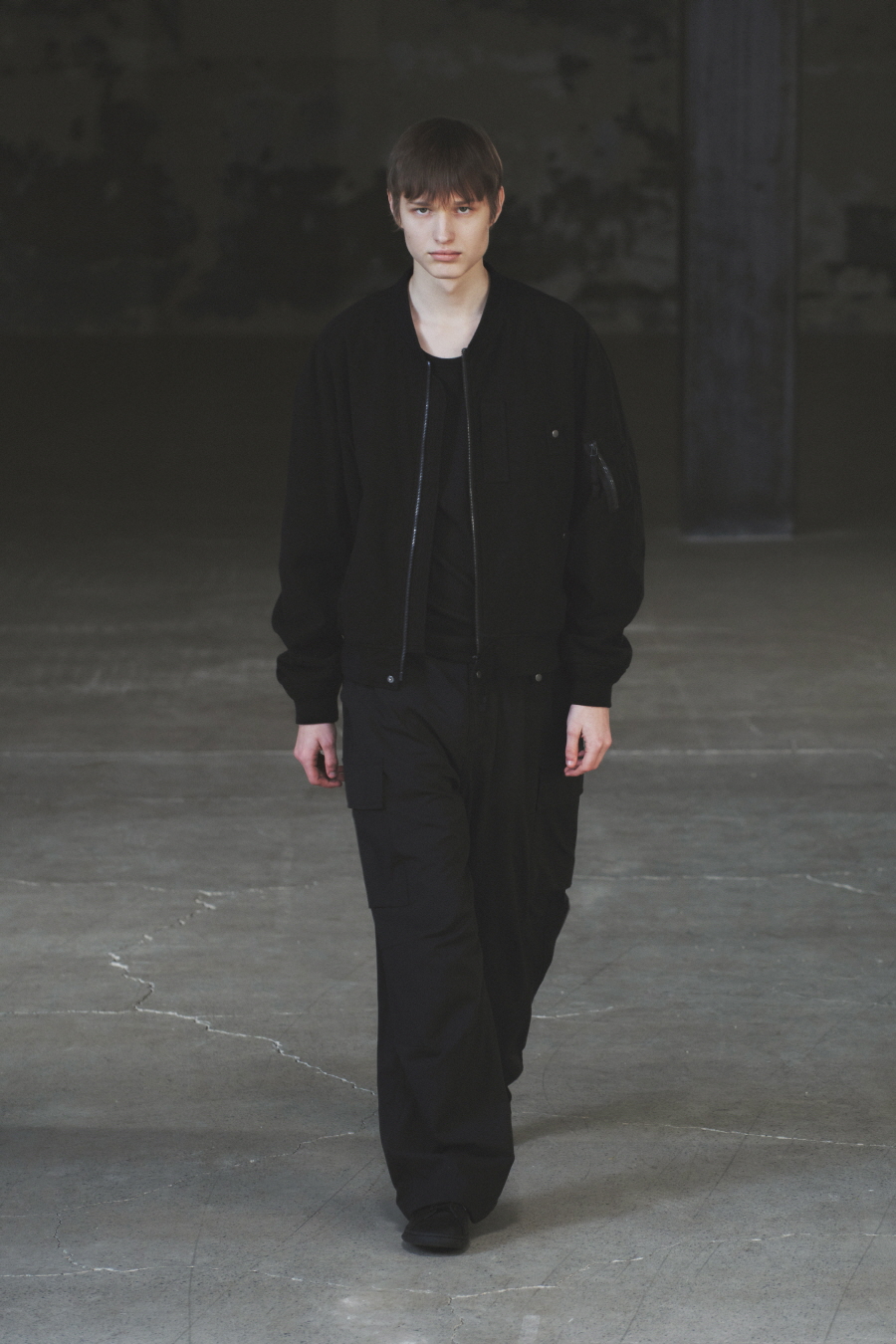 MUSINSA | INSILENCE Washed Moleskin MA-1 WASHED BLACK